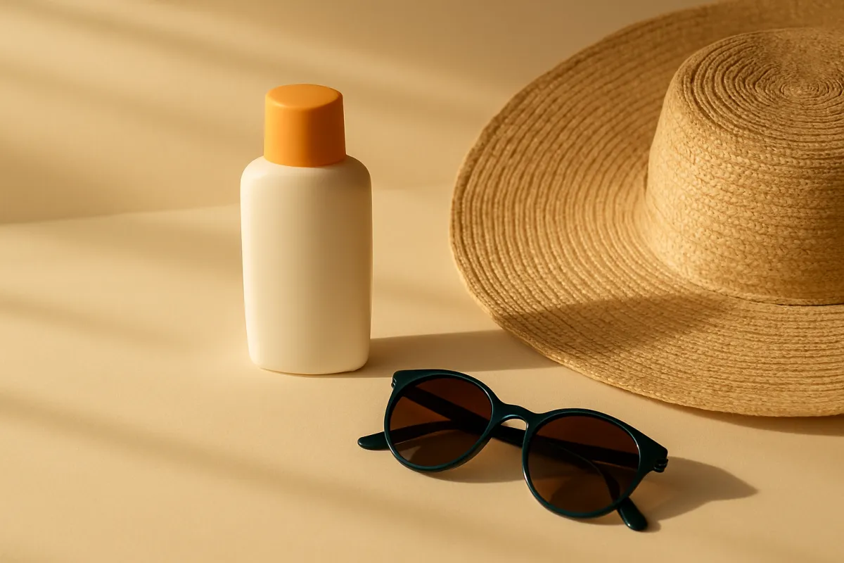 Sun protection while sightseeing after laser treatment in Korea